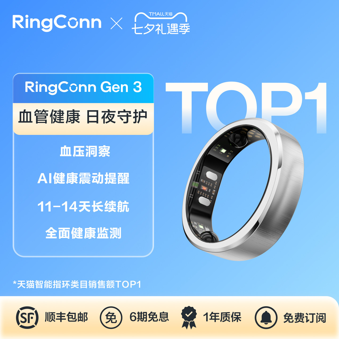 RingConnGen3智能戒指智能指环