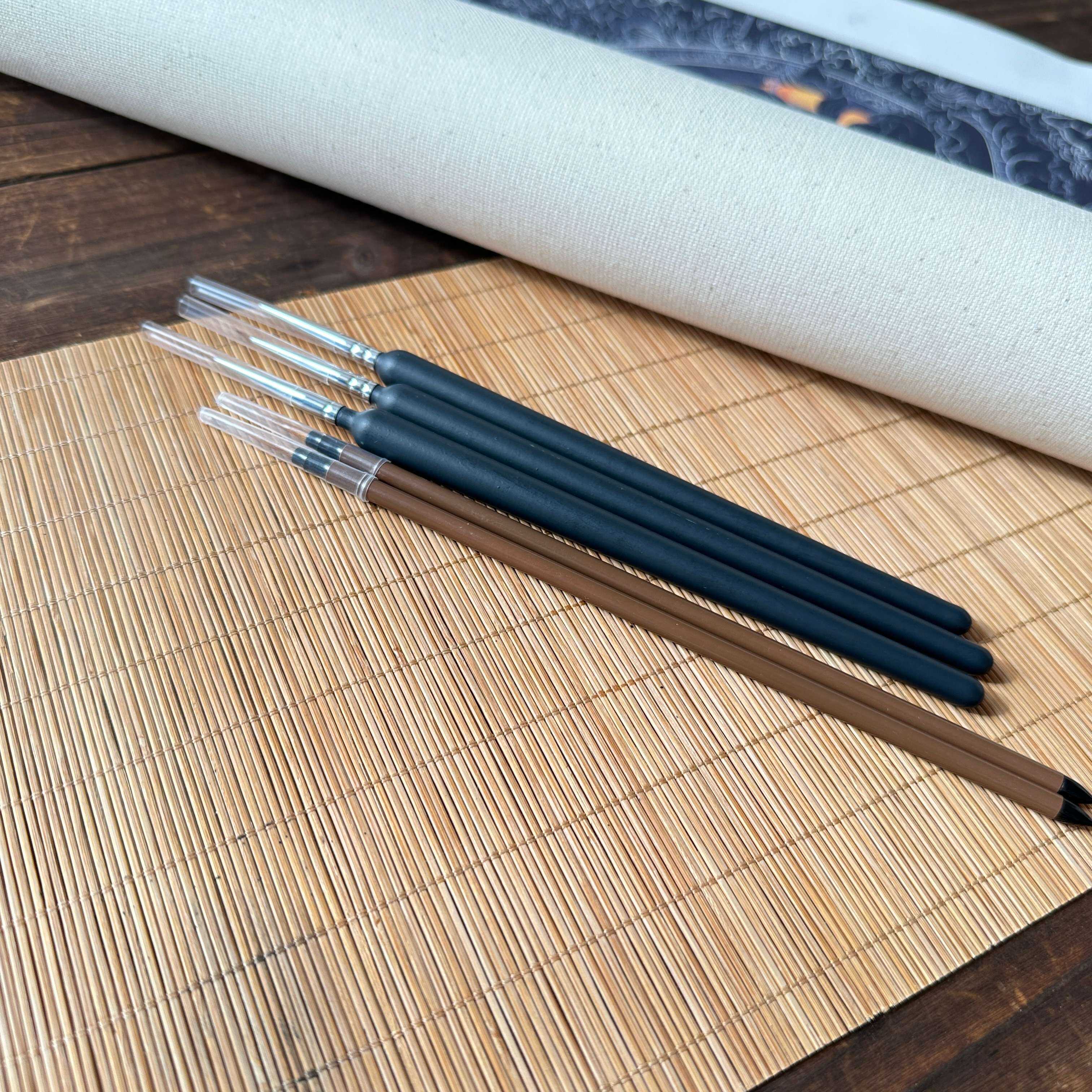 勾线笔描金工具上色笔毛笔狼毫笔金粉/金胶/胶液