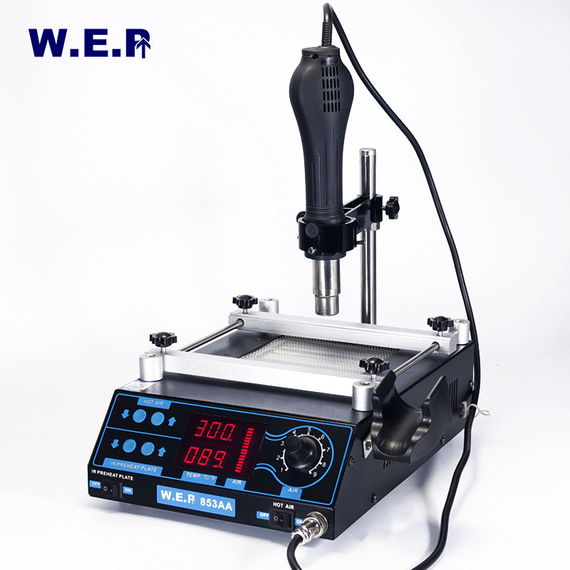 厂家直销WEP853AABGA热风焊台BGA返修台热风枪烙铁预热台