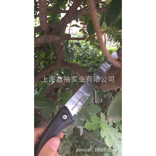 绿点品番手锯J140  山林果树锯 园艺嫁接修枝锯子带护套手锯