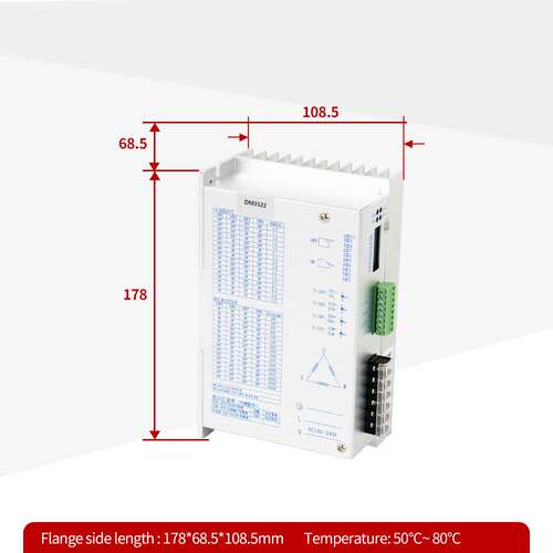凯鸿DM3522数字式86/110三相步进电机驱动器220V通用带风扇驱动器