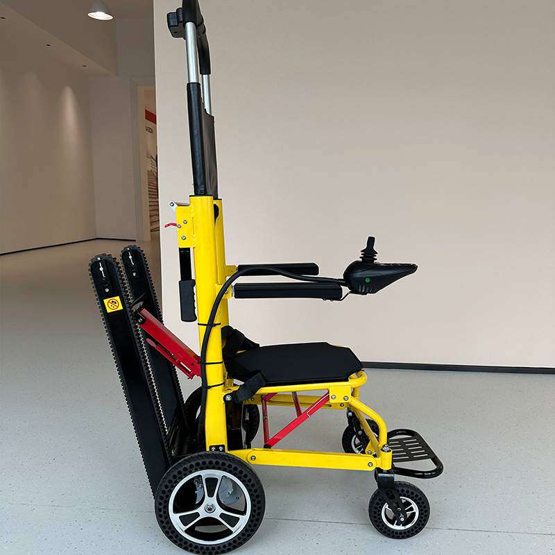 电动爬楼轮椅车工厂 履带式电动载人爬楼机 老人残疾人上下楼轮椅