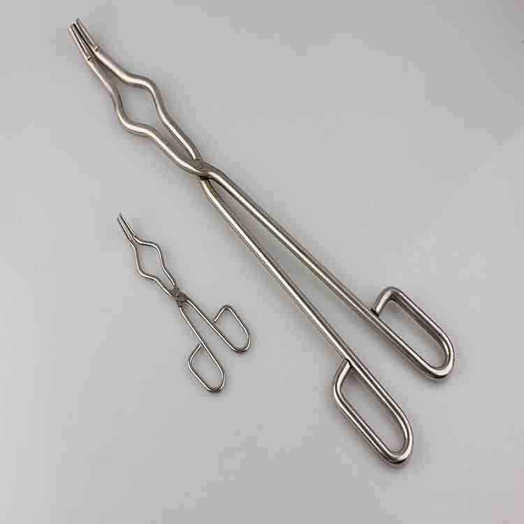 铂金包头坩埚钳20cm26cm60cm不锈钢坩埚钳夹 高温实验器具烧杯钳