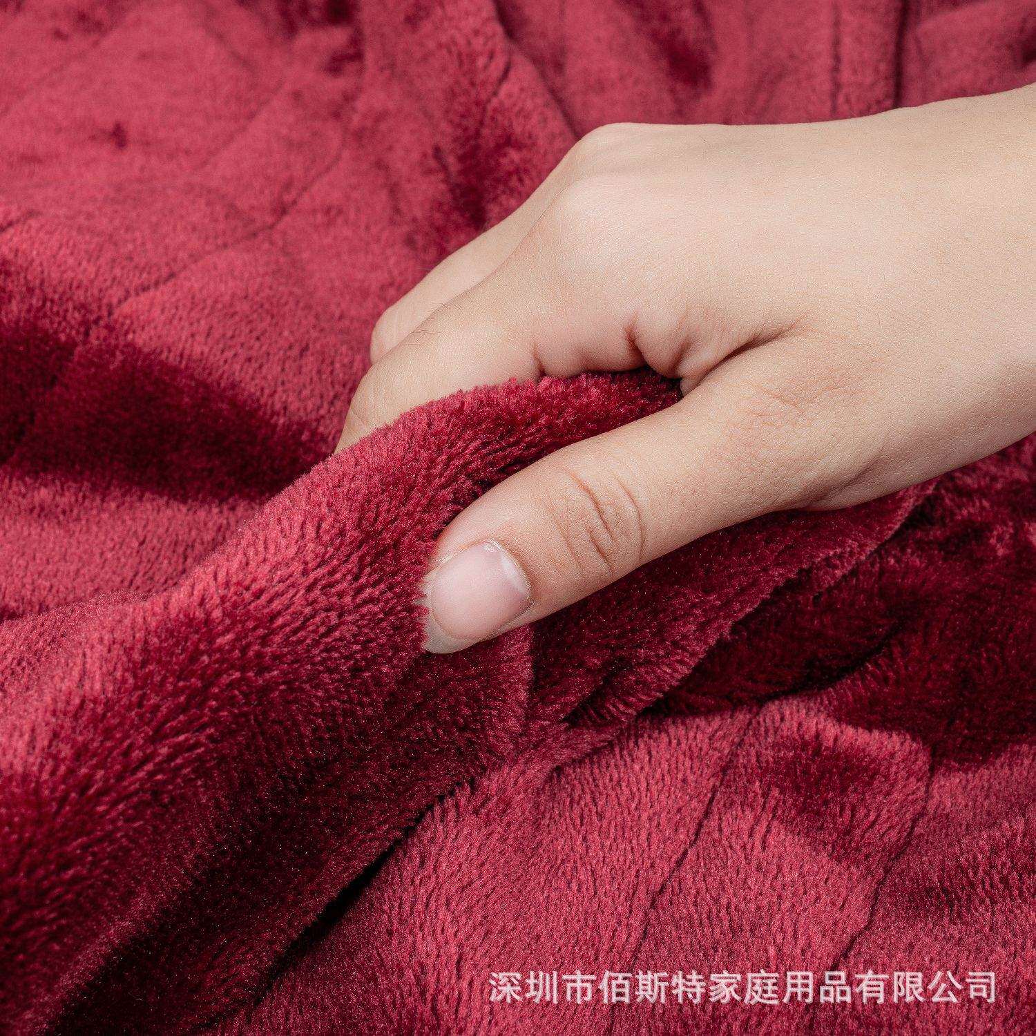 电热毛毯双人单人大毛毯法兰绒