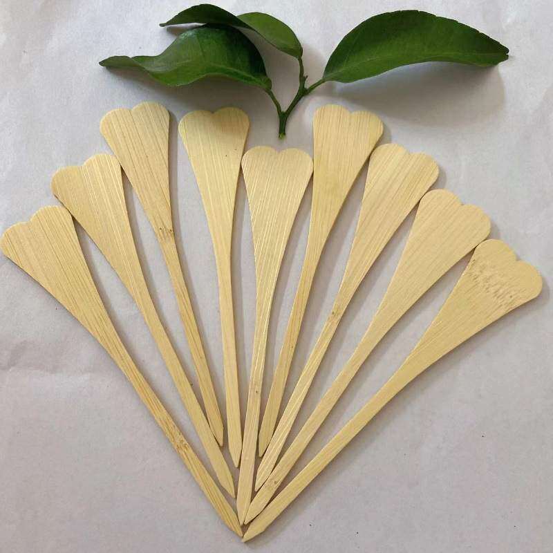 心形卡通竹签子一次性水果签糖葫芦小串签子创意卡通竹签