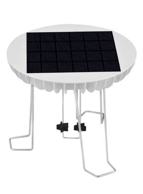 5V2W蓄电型太阳能水波器花园水池喂鸟盆水花搅伴器太阳能搅水泵