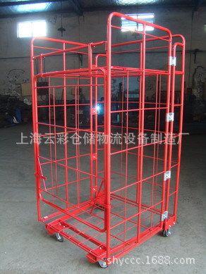上海汽车零部件周转料架物流台车手推车笼车两面车料架车