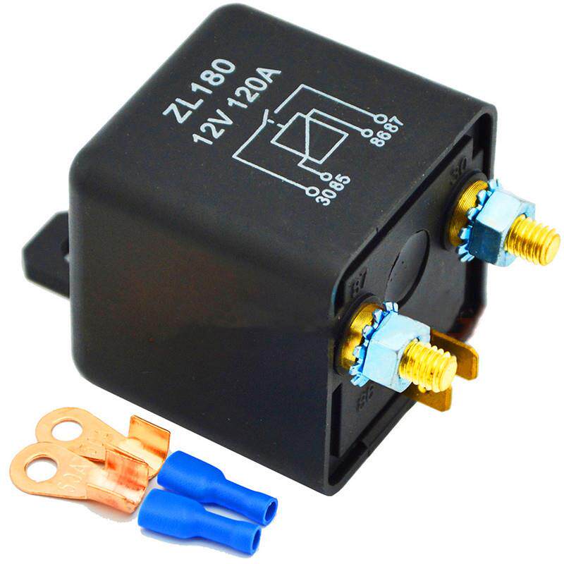5pcs12V24V120A4针汽车继电器蓄电池开关启动继电器带配件