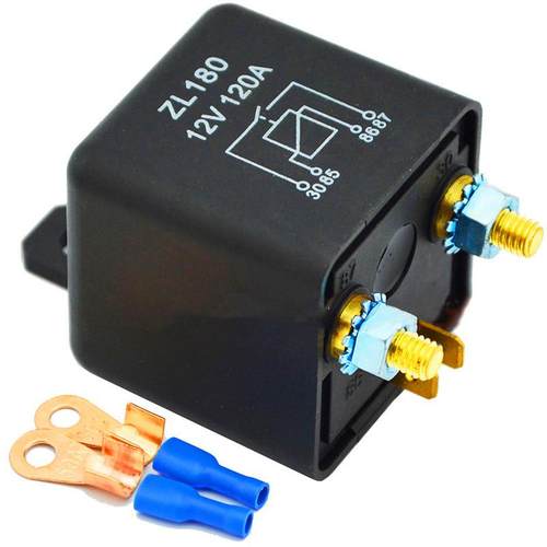 5pcs12V24V120A4针汽车继电器蓄电池开关启动继电器带配件