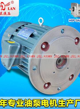0.75KW大兰DALAN立式液压内轴电机HGP-2A油泵电机DL-90L-4-1.5KW