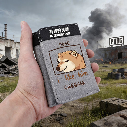 创意有趣的灵魂钱包男款2026新款轻薄可爱儿童零钱包卡通wallet