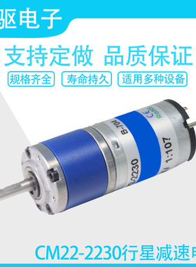 TQ22-2230微型22mm行星减速电机 电子驻车系统12V24V直流齿轮马达