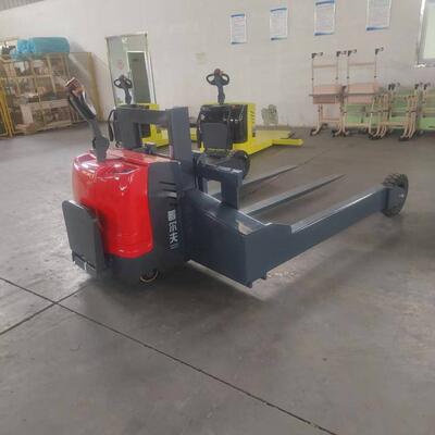 普尔夫越野户外崎岖路面加大爬坡度电动托盘搬运车宽支腿自体堆高