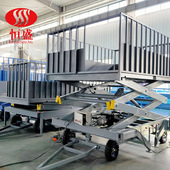 卸猪台电动液压升降上猪台生猪装 移动装 猪台养猪装 车升降台出猪车