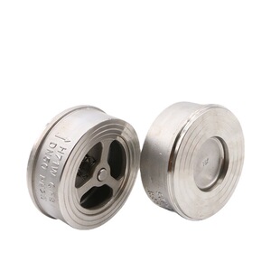 304不锈钢对夹式止回阀H71不锈钢止回阀单向阀DN25 40 50 65 80