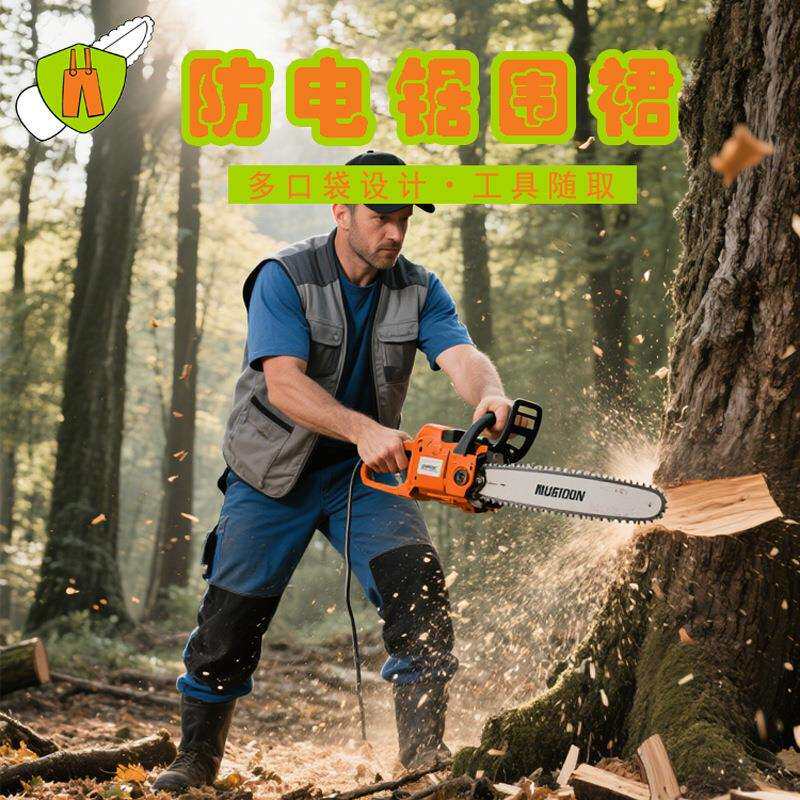 卫佑多口袋电锯防护裤林业伐木防链锯切割磨园林修剪作业安全装备