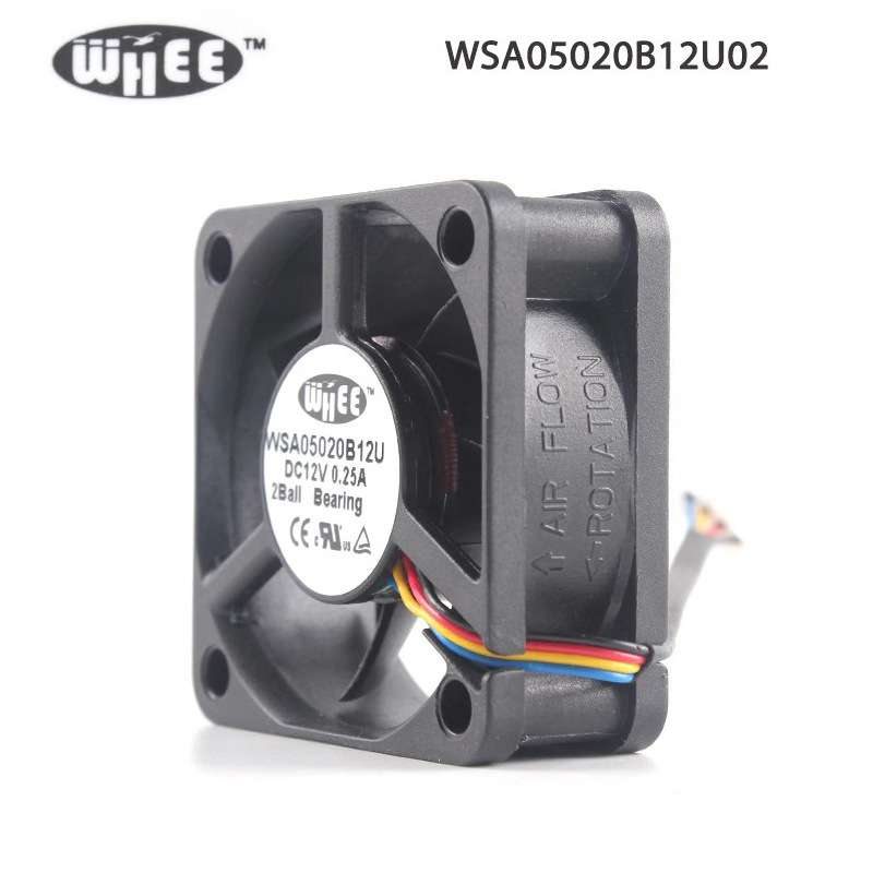 全新WHEE WSA05020B12U02 5020 12V 0.2 3W 暴力轴流散热风扇