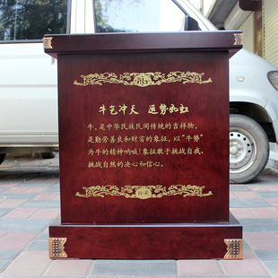 招财铜牛工艺品通用底座金牛雕塑摆件落地支架托架牛摆件加高底座