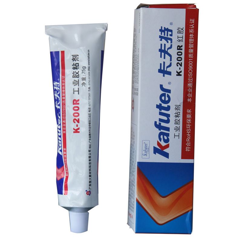 卡夫特k1668黄胶电子阻燃胶粘剂螺丝固定防松标识紧固胶200R红胶
