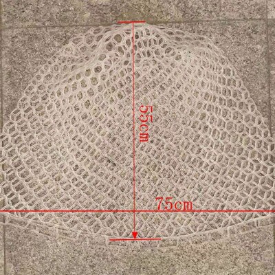 极速Rubber Dip Net Head Depth:32/40/47/55cm Hand Net Replac