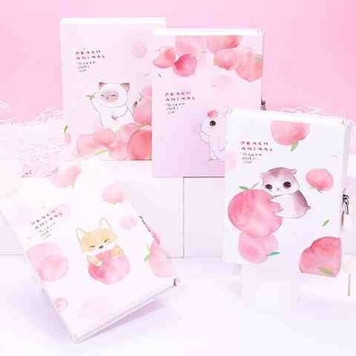 韩版时尚带锁密码本中小学生作文本日记本可爱卡通少女心硬面抄本