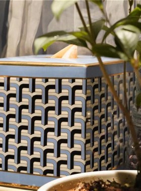 深海吧 超值 鎏金纸巾盒垃圾桶冰桶Jonathan adle* 轻奢现代简约