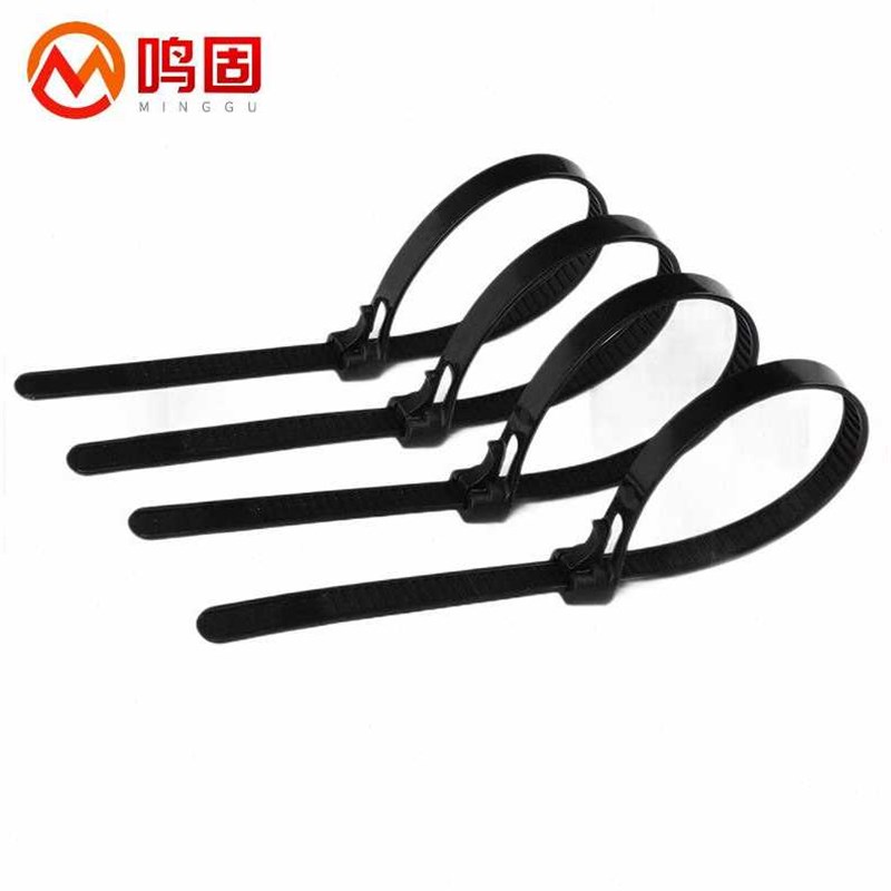 鸣固可退式尼龙扎带可松活扣尼龙扎带塑料绑带束线带8400mm200