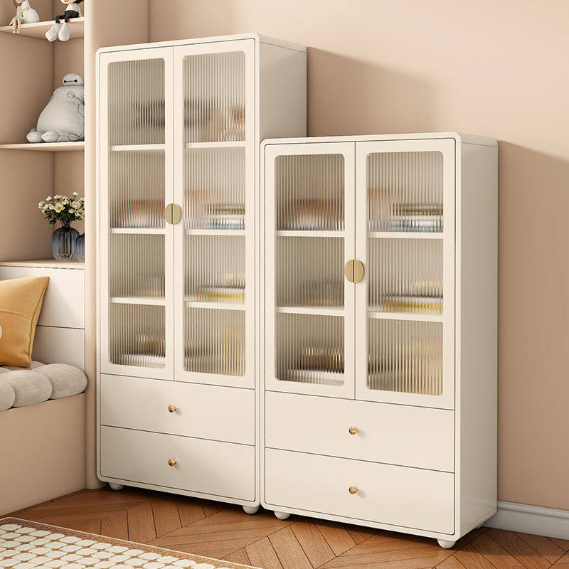 实木书柜防尘玻璃门奶油风书架落地儿童轻奢组合柜学生收纳柜,电子元器件市场,电线扎带/束线带,淘宝优惠券,粉丝福利购,淘宝优惠卷