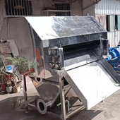 养殖场牛粪二次螺旋挤干脱水牛粪干湿分离机 对辊挤压固液分离机