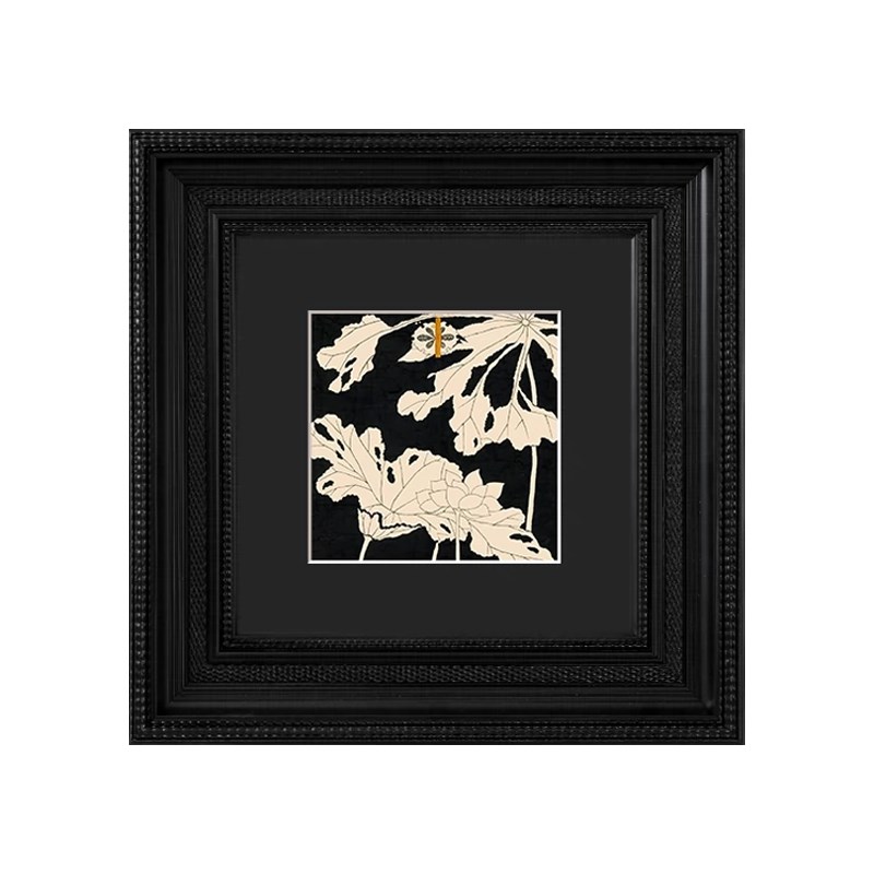 《荷韵》b法式中古风客厅组合装饰画小众艺术挂画高级感复古壁画图片