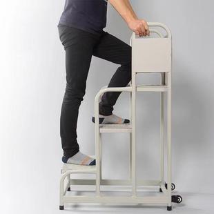 仓库理货登高梯子货梯超市2步3步梯堆高车装卸车移动登高带轮平台