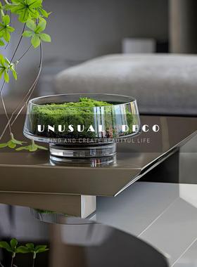 UNUSUAL 永生苔藓样板间玄关客厅茶几卧室床头柜现代花艺装饰摆件