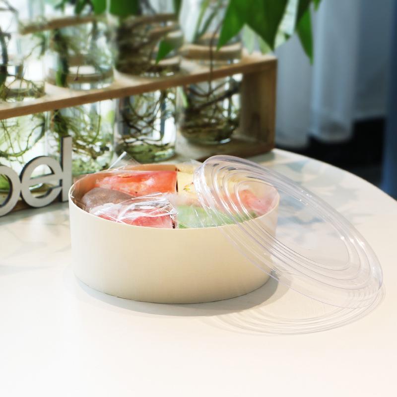 巴斯克蛋糕盒6六寸芝士蛋糕包装盒高级榴莲千层盒子4圆形打包盒木