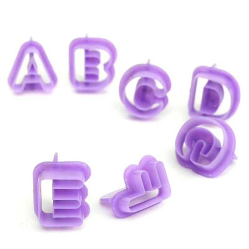 40pcs/set Alphabet Cake Molds Figure Plastic Letter Fondant