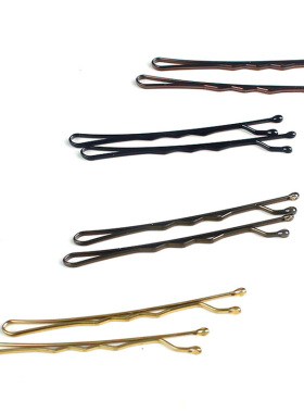 24 Pcs Metal Wavy Bobby Pins Hair Clips Grips Women Girl Hai