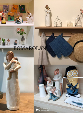 Easter figurines home decoration accessories for living room