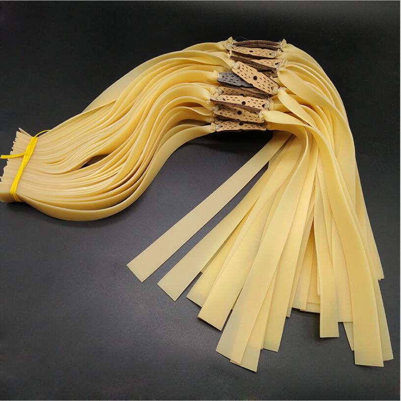 5pcs 0.9-1.5mm Flat Rubber Band High Elasticity Solid Color