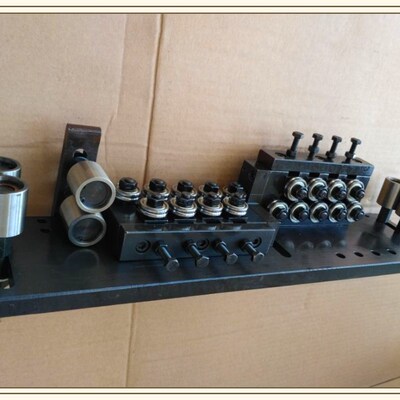 极速铜丝校直器实心气动校直带导向手摇矫直器带底板外径30mm调直