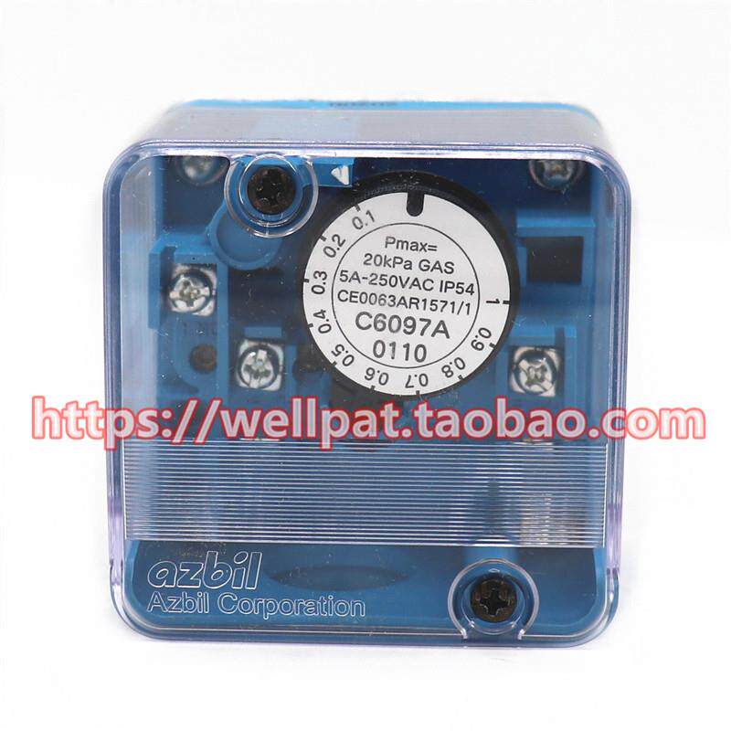 C6097A0110 0210 0310 0410燃烧器压力开关AZBIL山武风压监测开关