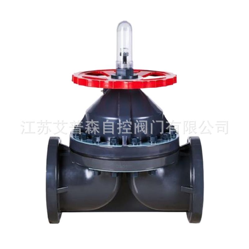 UPVC手动式法兰隔膜阀G41F-10S旋启式UPVC耐酸碱法兰阀阀