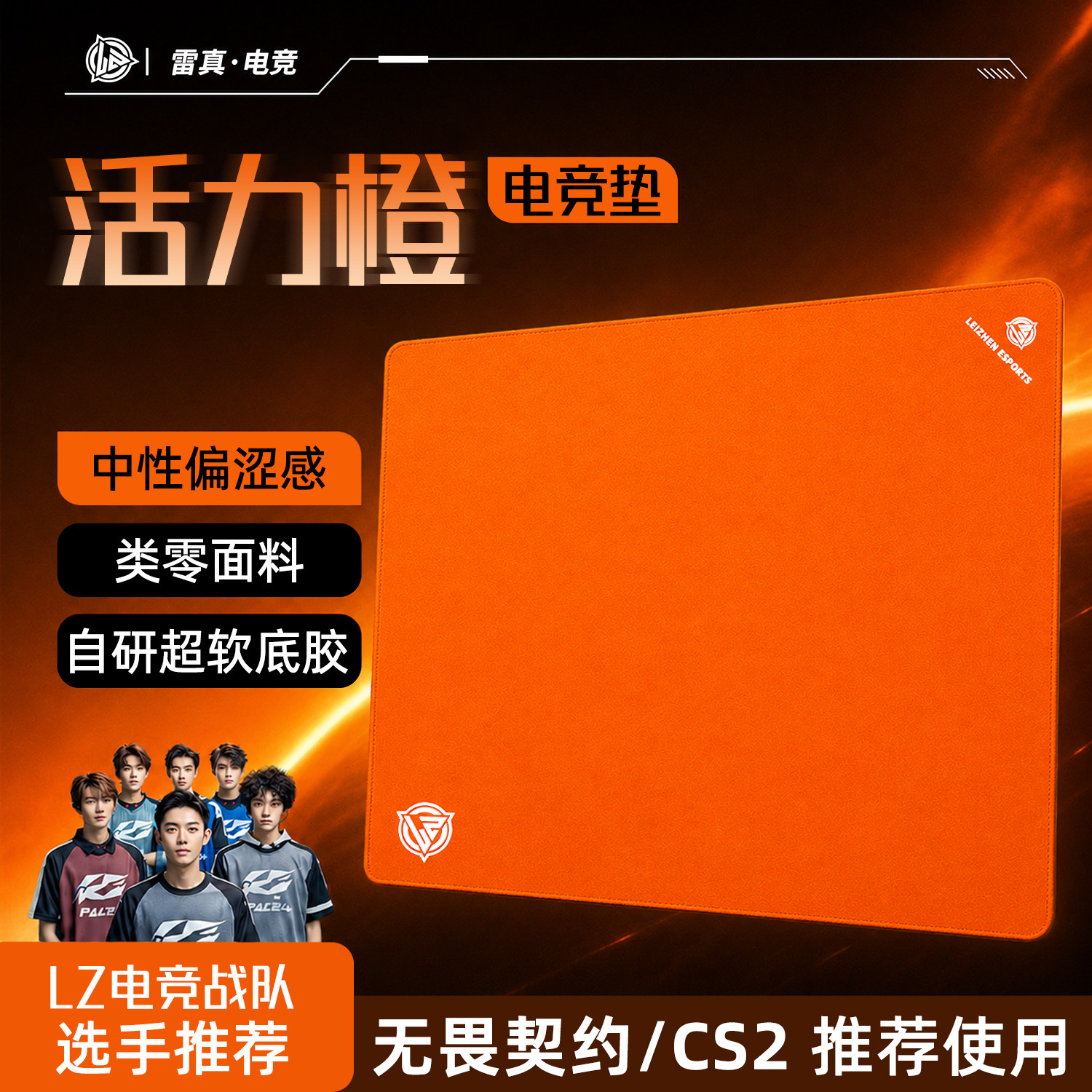 雷真职业电竞鼠标垫FPS游戏图片