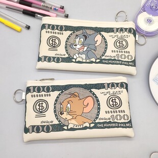 猫和老鼠大容量钱包ins汤姆猫杰瑞初高中小学生高颜值男女孩小众