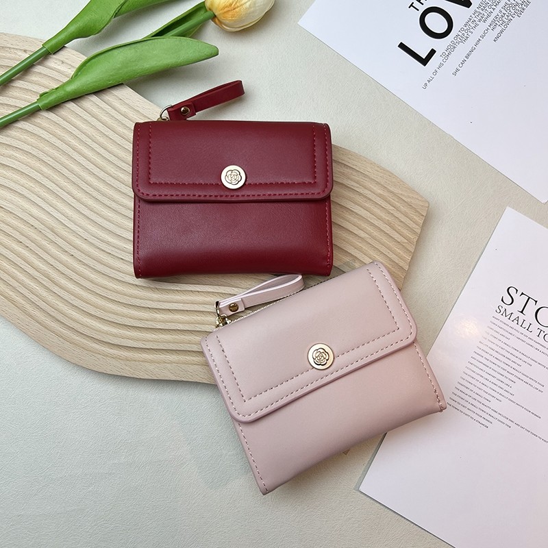 2025新款女士钱包ins风女小钱包女款高级感短款韩版三折女士折叠