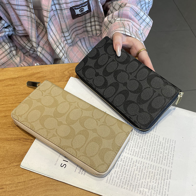 2025长款韩系大容量钱包女士百搭多功能卡包二合一高级感小众设计