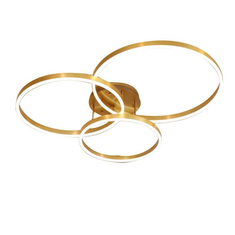 HFOLDE室客厅吸顶灯现代简约主灯卧层叠环形大简灯客厅大气约吸顶