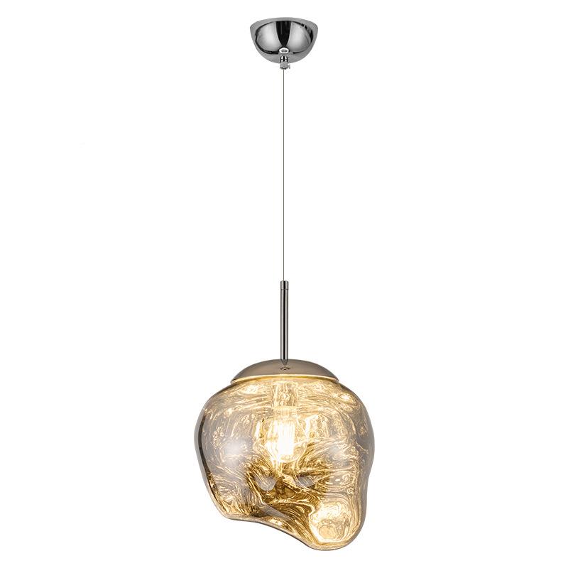 高级感熔岩灯创意设计感饭厅lt公f寓o复式挑空楼客厅别墅楼梯吊灯