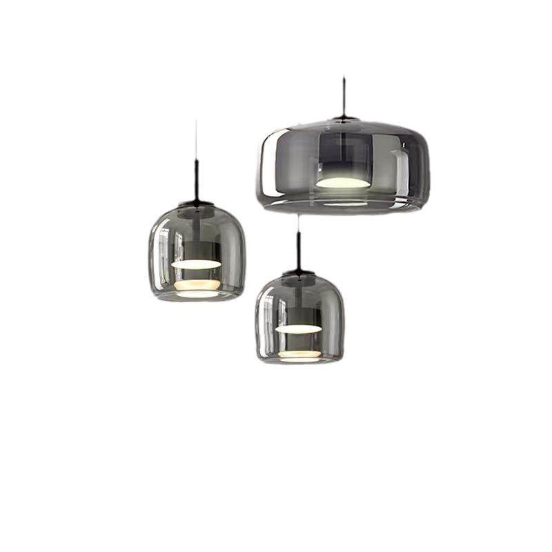 北欧后现代玻璃餐厅吊灯简约吧台灯客厅卧室床头设计师小吊灯