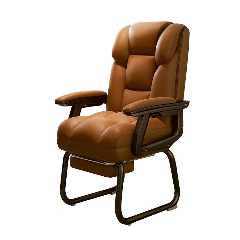 办公椅久坐不累电脑U椅P可调节舒适皮咨询老板书椅房家用椅子