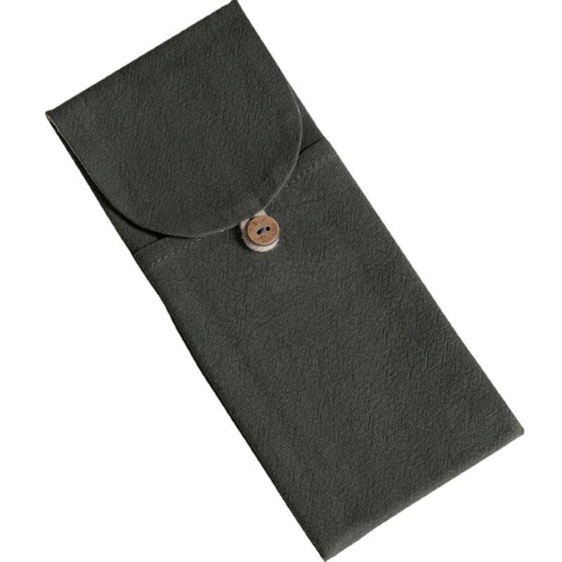 碳化茶则三件套茶收袋便布袋茶则携茶道六君茶子茶拨夹赏茶纳荷配