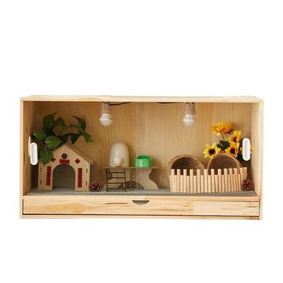 芦丁鸡饲养箱专用全套造景小屋抽屉款冬季保温箱幼鸡育雏鸡窝笼子